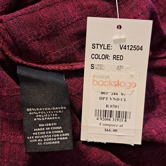 Ronni Nicole NWT Dark Red Pullover Dress - Picture 8 of 8